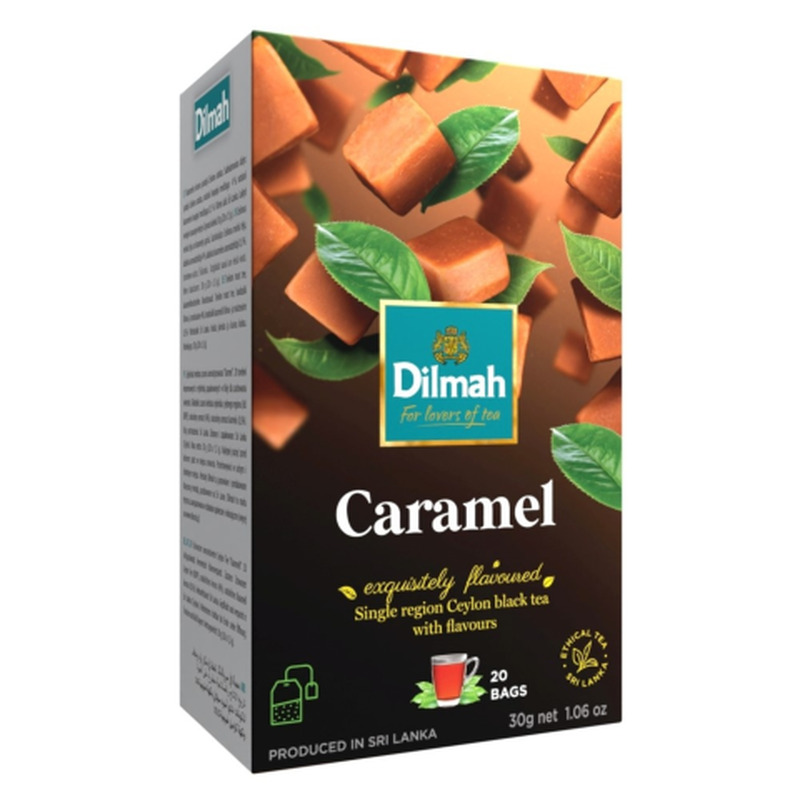Tee must karamellimaitseline Dilmah niidiga kotis 20x1,5g