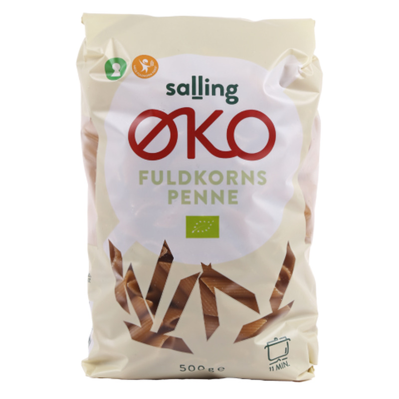 Makaron penne täistera nisust Salling Eko öko 500g