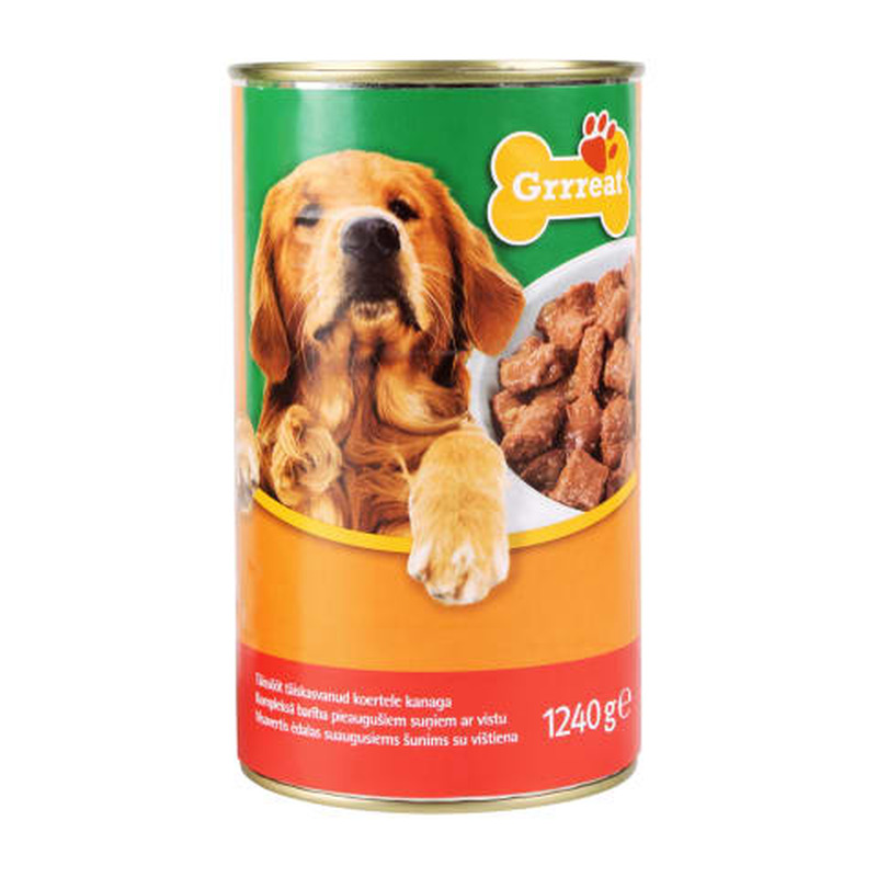 Koeratoit Grrreat linnulihaga konserv 1240g
