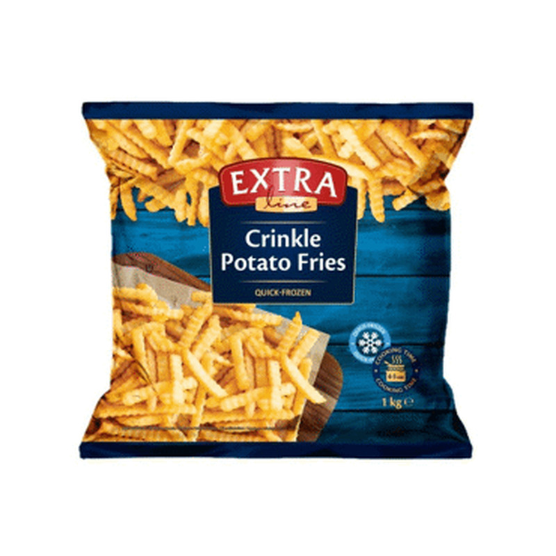 Külm.friikartul. sakiline EXTRA LINE,1kg