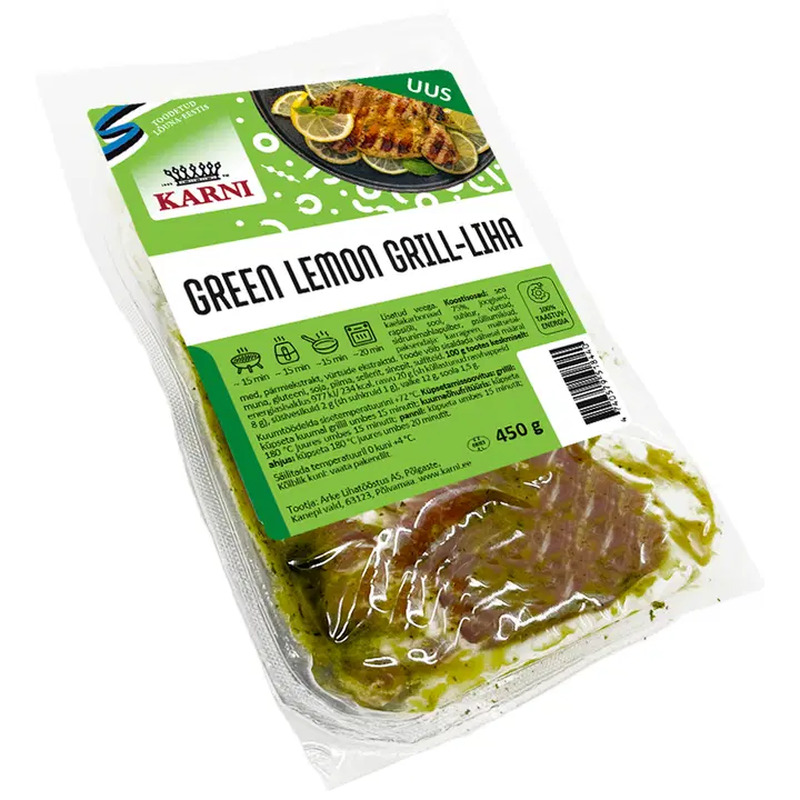 Karni Green lemon grill-liha, 450 g