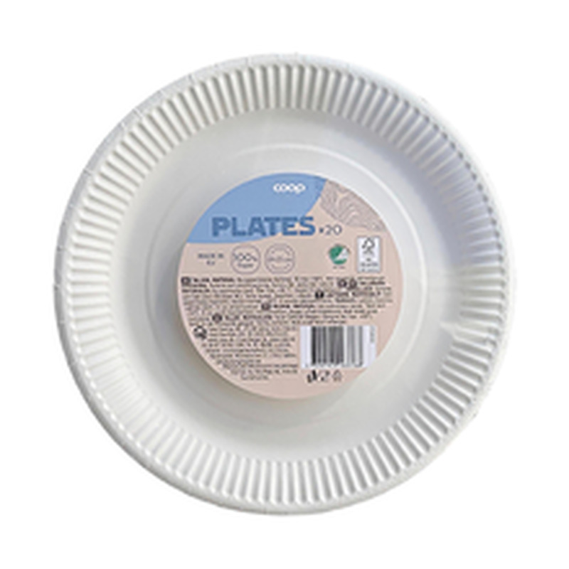 Papptaldrikud 23cm 20tk