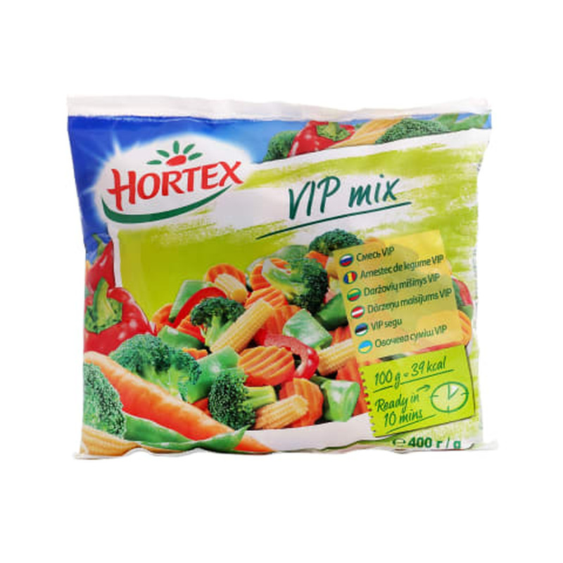 Külmutatud salati köögiviljad "vip", "hortex"400g