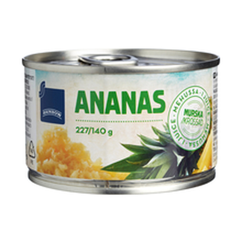Purustatud ananassid omas mahlas 227/140 g