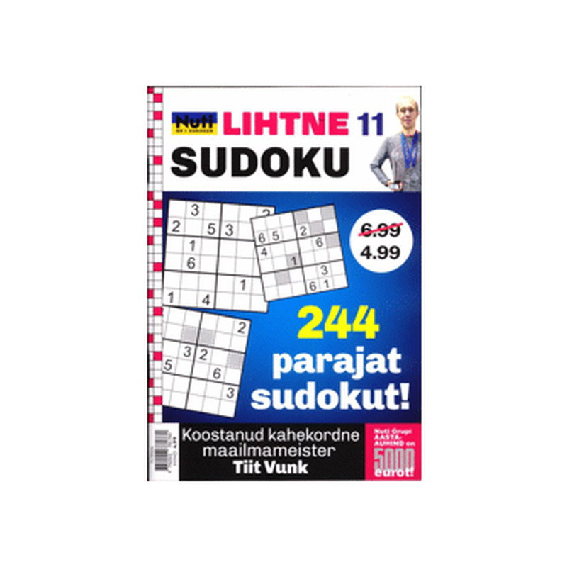 Ajakiri Nuti Lihtne Sudoku