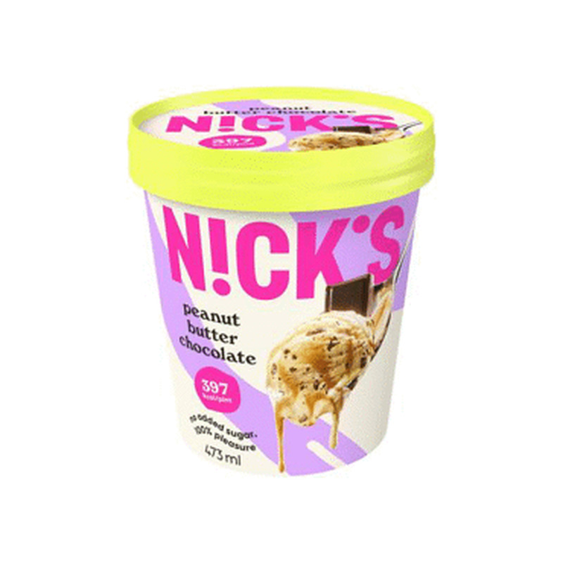 Jäätis maapähkli&šokolaaditük.NICKS,300g