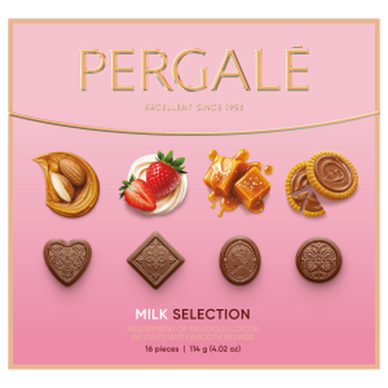 Pergale Milk Selection assortii 114g