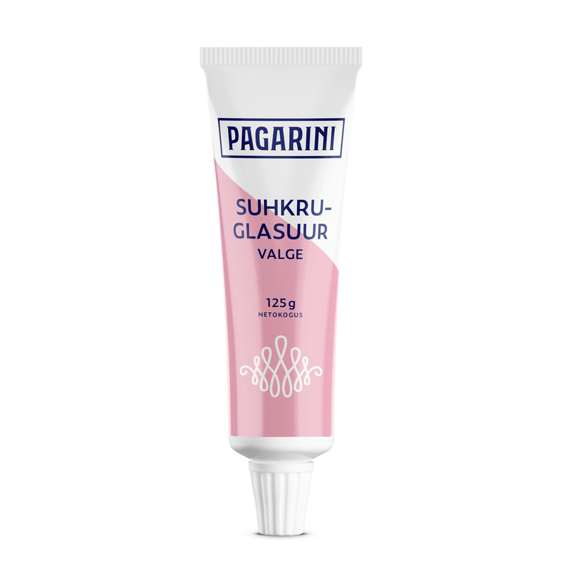 PAGARINI Suhkruglasuur valge 125g