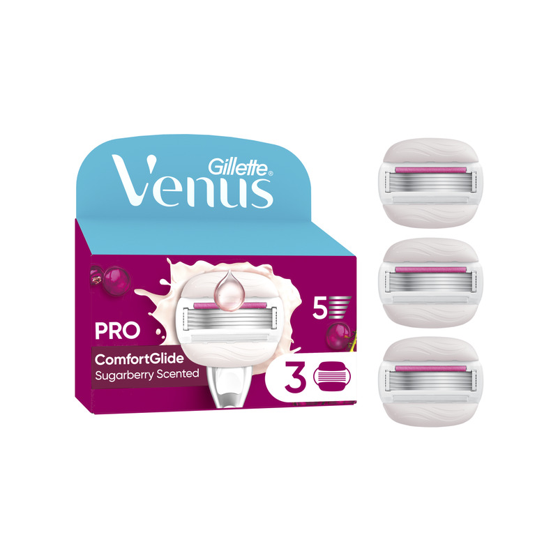 Varuterad Venus Comfortglide Sugarberry, GILLETTE, 3 tk