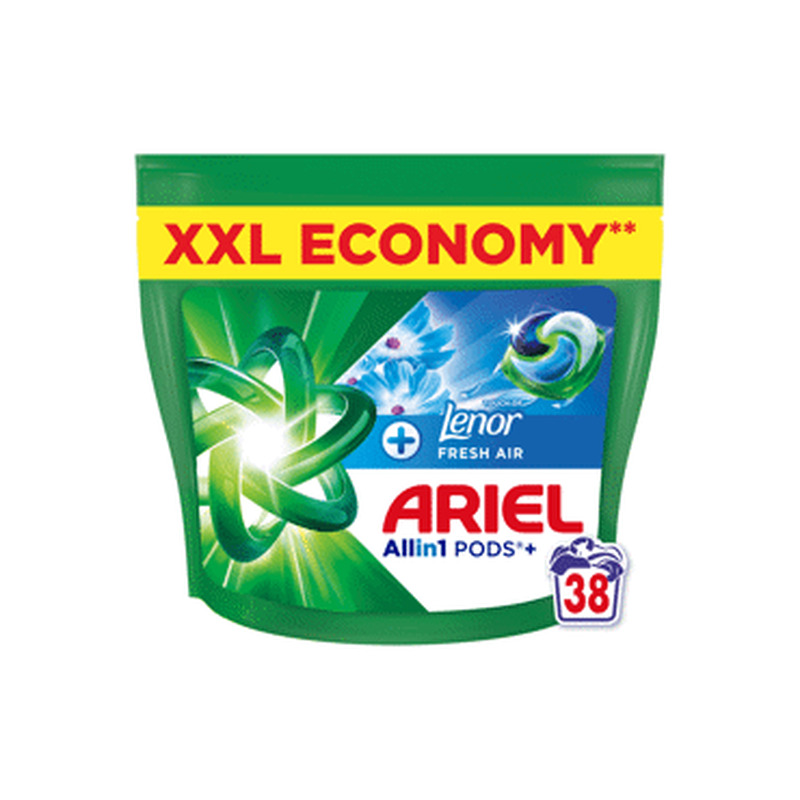 Pesukapslid ARIEL Fresh Air Lenor 38pk