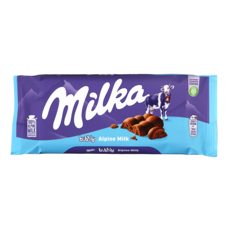Piimašokolaad Bubbly Milka 90g