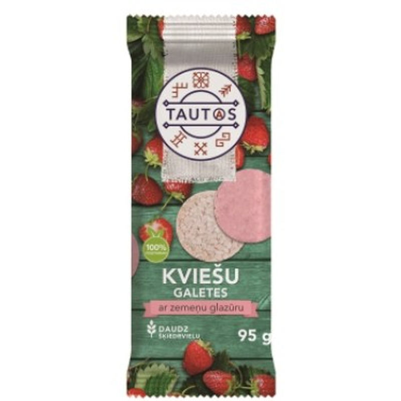 Tautas Maisivahvlid Maasikakattega 95g