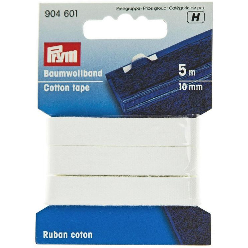 Kantpael 10 mm/5 m valge