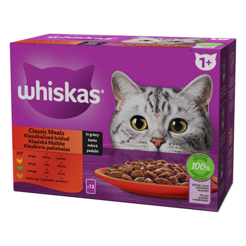Kassitoit Whiskas Classic Selection 1+ 12x85g