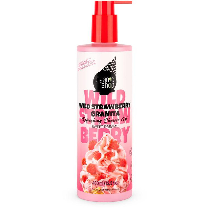 Dušigeel Wild Strawberry Granita, ORGANIC SHOP, 400ml