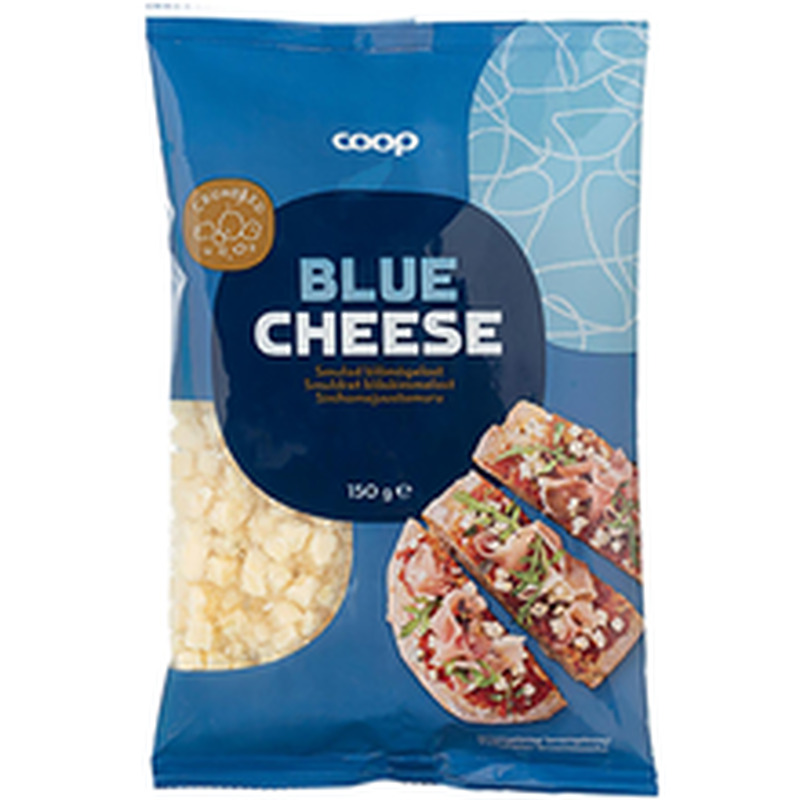 Coop sinihallitusjuust, riivitud, 150g