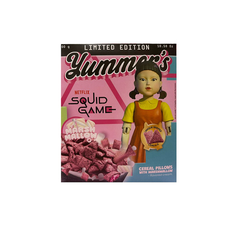 Hommikuhelbed YUMMERS SQUID GAME Vahukommitäidisega 300g