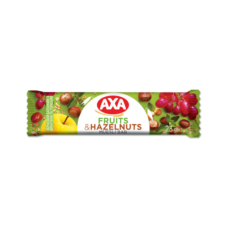 KAST 24 tk! AXA müslibatoon marjade ja sarapuupähkliga 23g