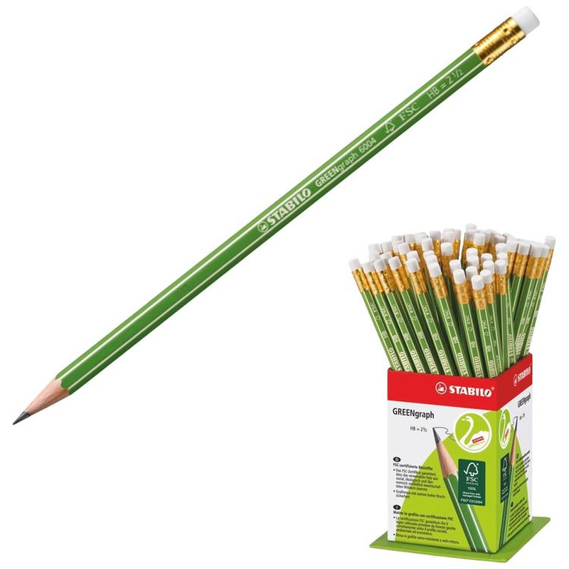 Harilik pliiats Green, STABILO, 1tk