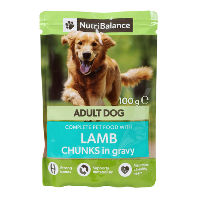Täissööt koertele Nutribalance lambalihaga 100g