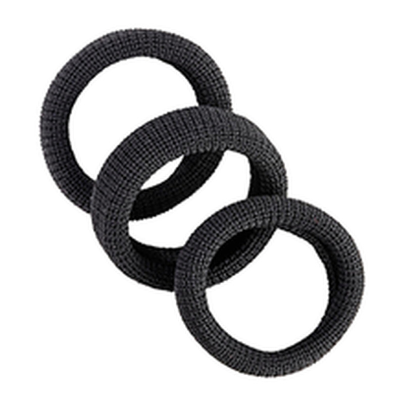 Juuksekummid jäme must 3tk