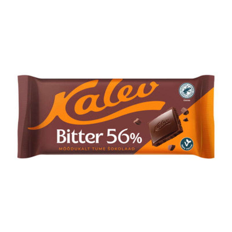 KALEV Tume šokolaad Bitter 56% 190g