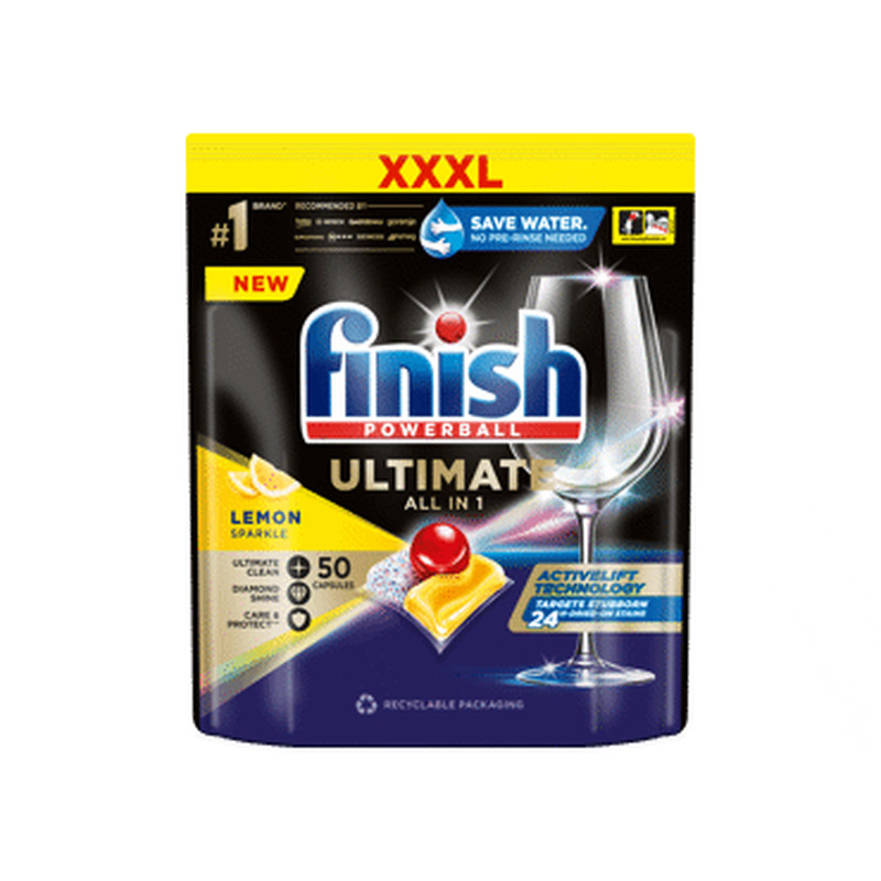Kapslid FINISH Ultimate Lemon 50tk