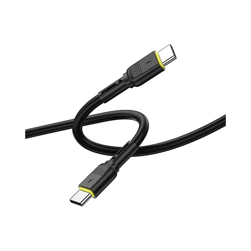 Kaabel kiirlaadimine USB-C / USB-C, WIWU, 1,2m, 60W, must