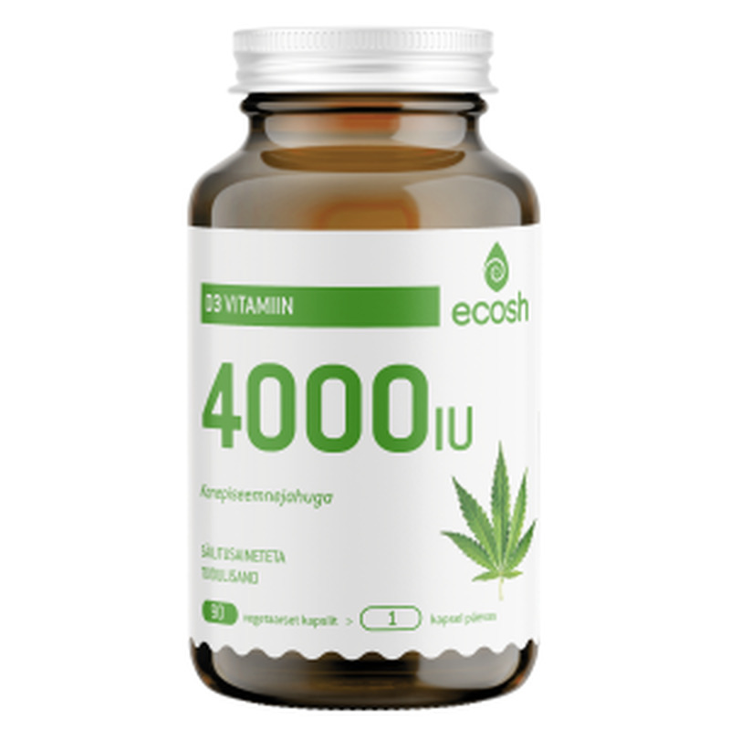 D3 Vitamiin 4000IU 90tk, ECOSH, 51g