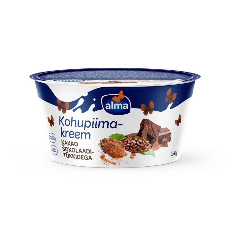 ALMA Kohupiimakreem kakao ja šokolaaditükkidega 150g