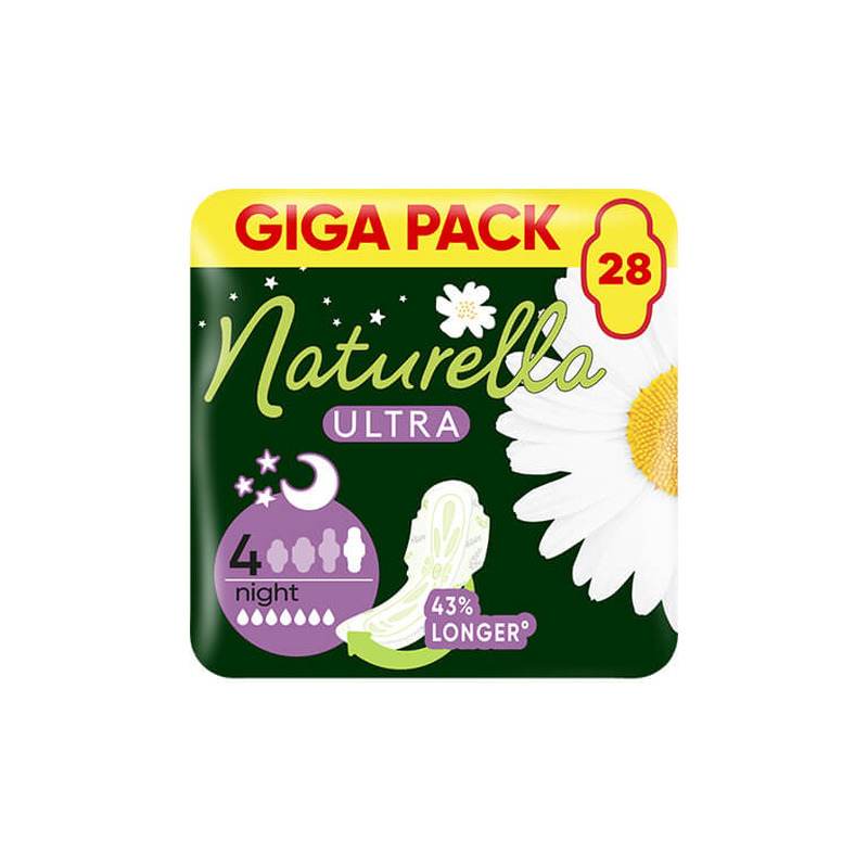 Hügieenisidemed Naturella Ultra Night Suurus 4 Tiibadega 28 tk