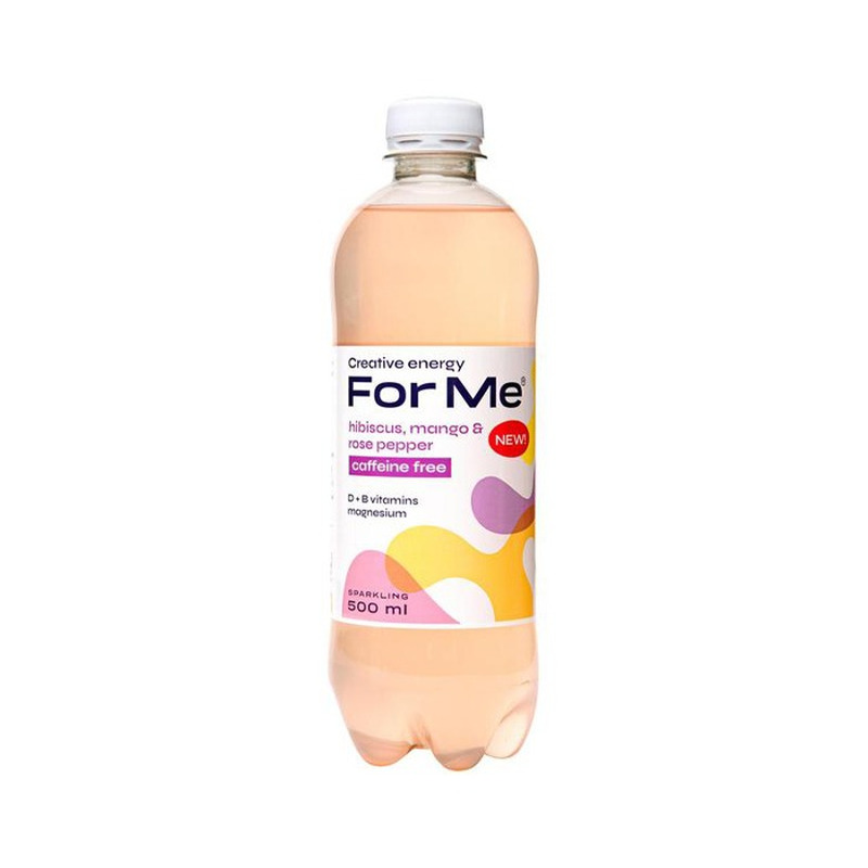 Vitamiinijook hibiskuse, mango ja rosee pipra maitseline, FOR ME, 500 ml