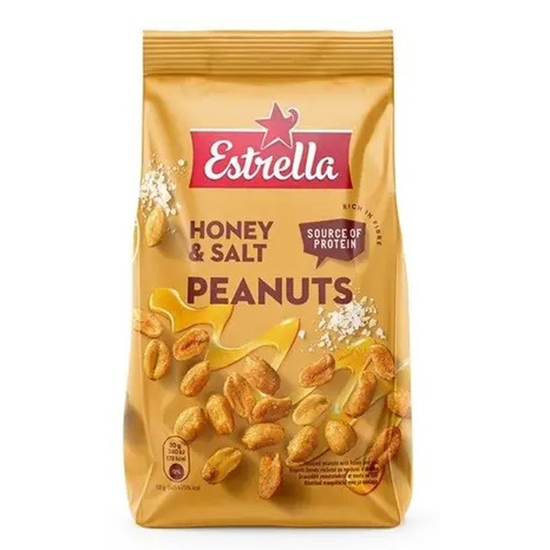 Estrella Röstitud Pähklid Soola ja Meega 240g