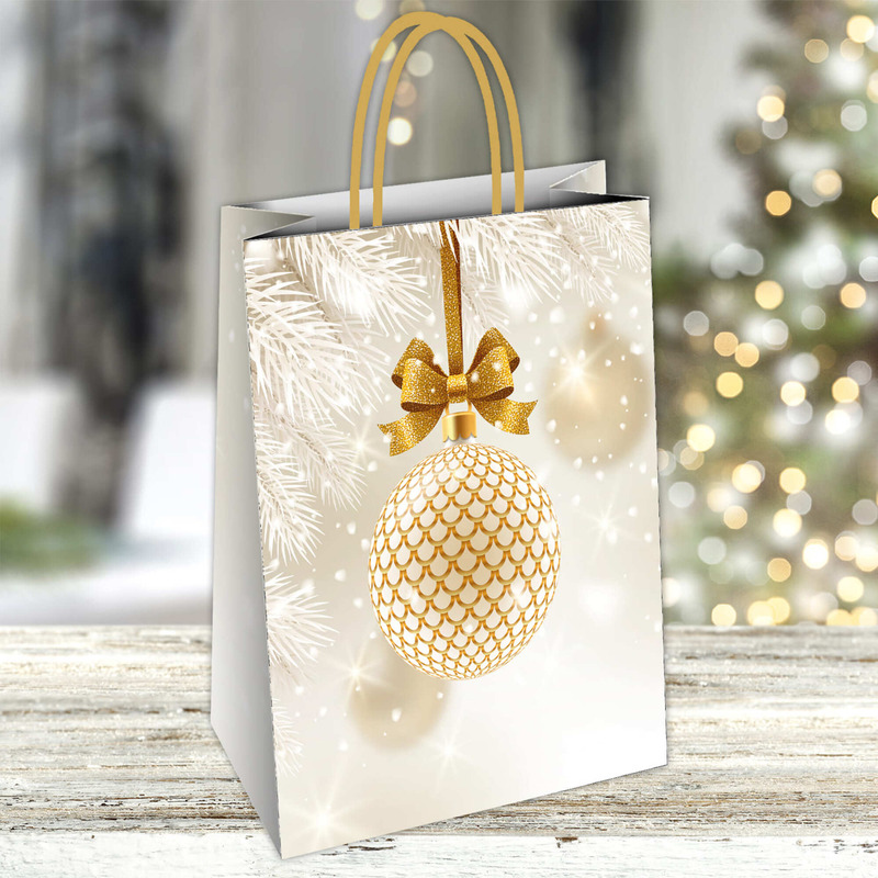 Kinkekott sangadega 26x12x35cm (florio,jõulukuul)