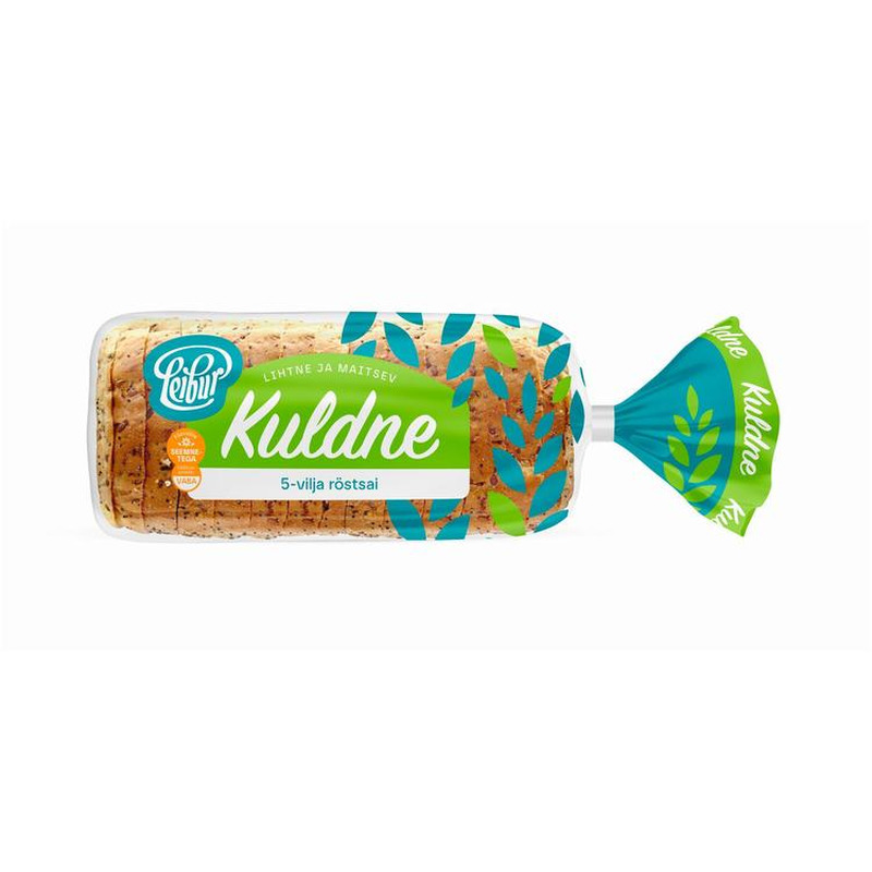 Kuldne 5-vilja röstsai, LEIBUR,