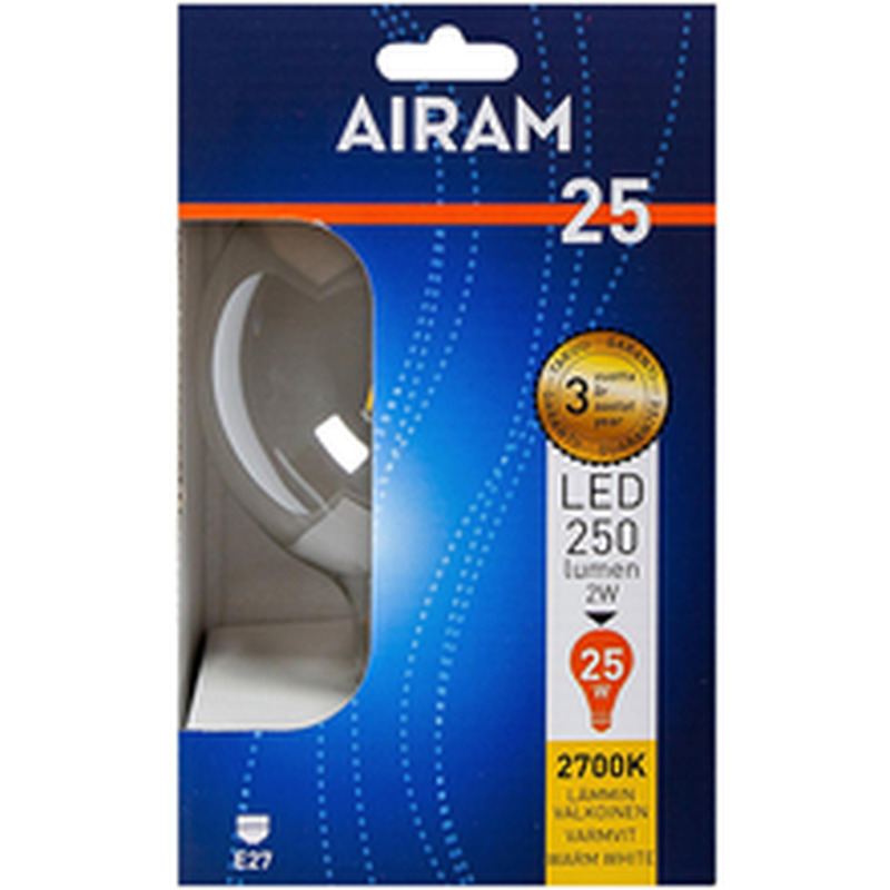 LED-lamp 2W Globe-125 Filament E27 250Lm 2700K soe valgus