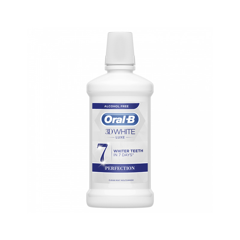 KAST 6 tk! Oral-B 3D White Luxe Perfection Suuvesi Alkoholivaba 500 ml Suuloputusvesi