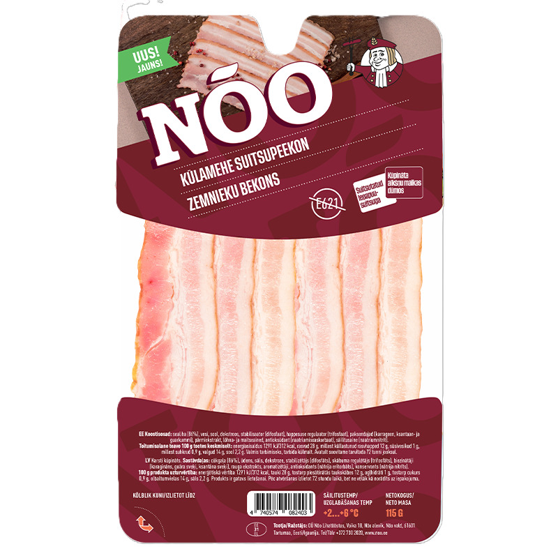 Nõo Külamehe Suitsupeekon 115g