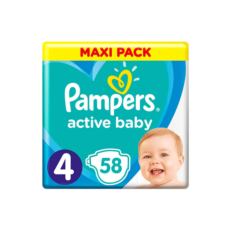 Teipmähkmed PAMPERS MaxiPack S4 58tk