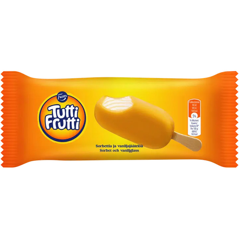 Fazer Jäätis Tutti Frutti pulk 65 g/90 ml