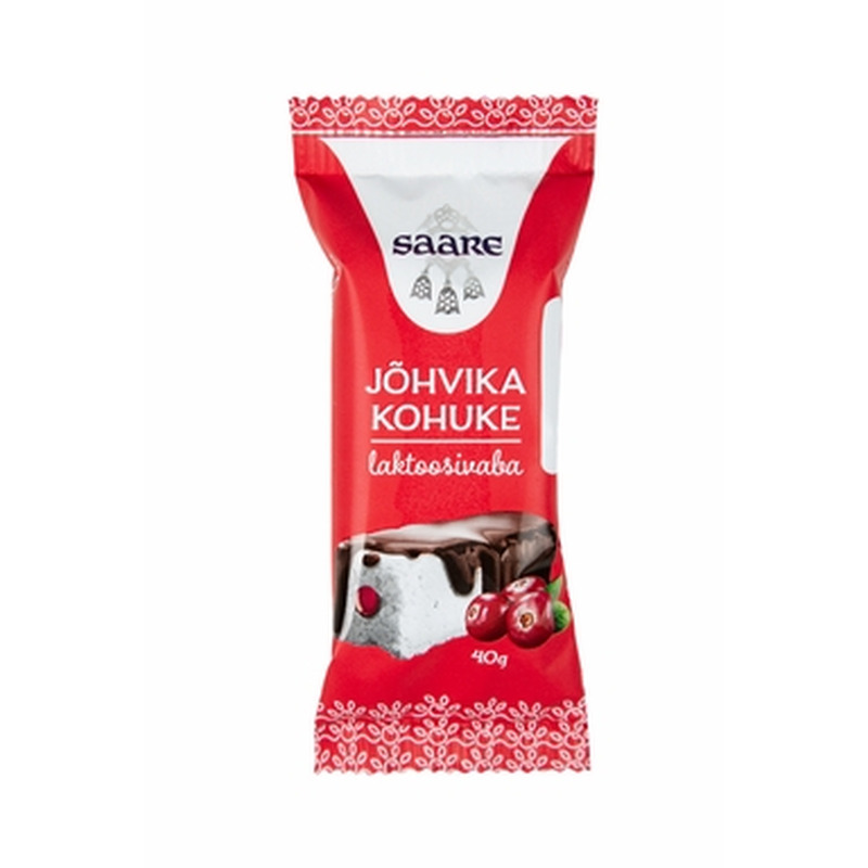 Jõhvikatäidisega laktoosivaba kohuke, 40g