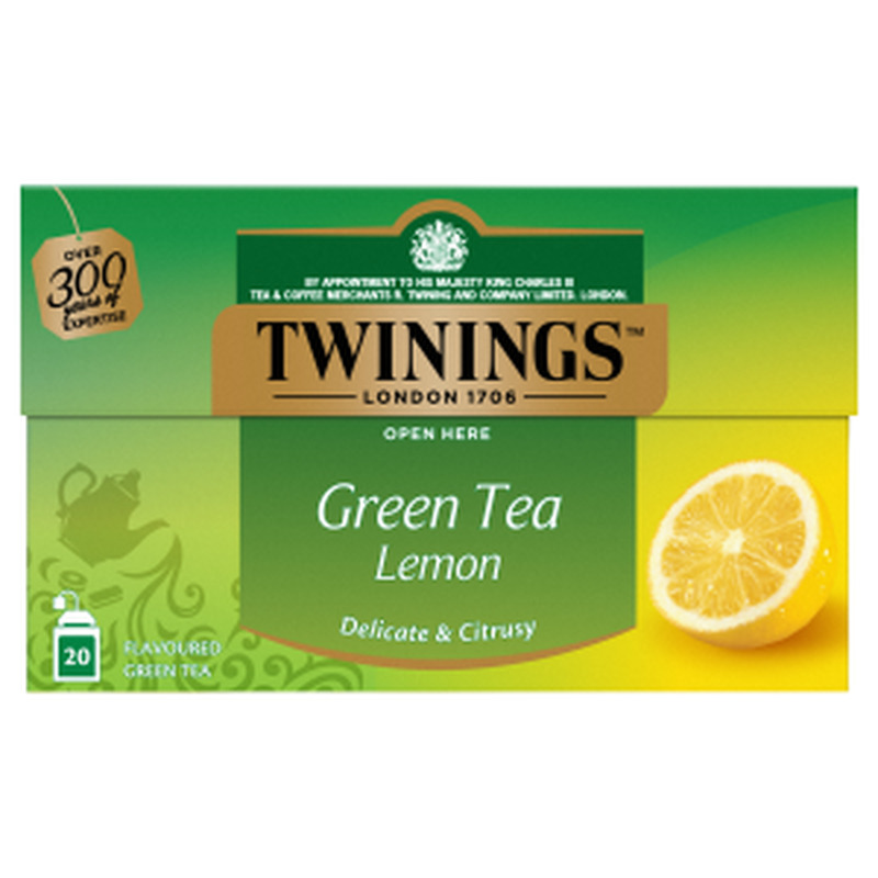Roheline tee Twinings 20*1.6g sidruniga