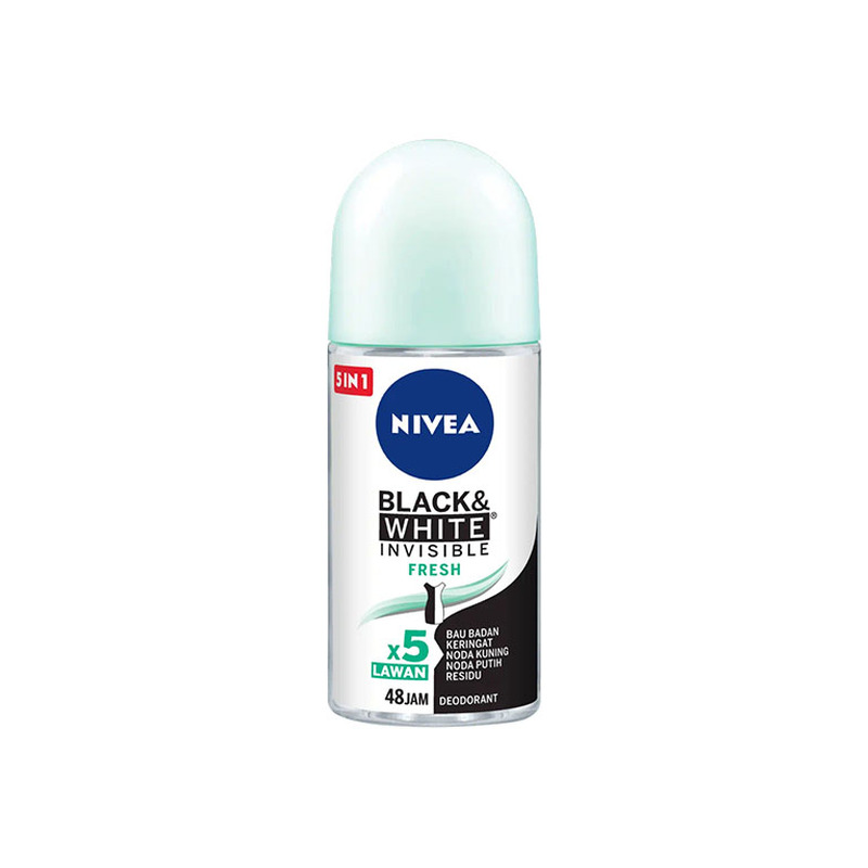 Rulldeodorant B&W Invisible Fresh, NIVEA, 50 ml