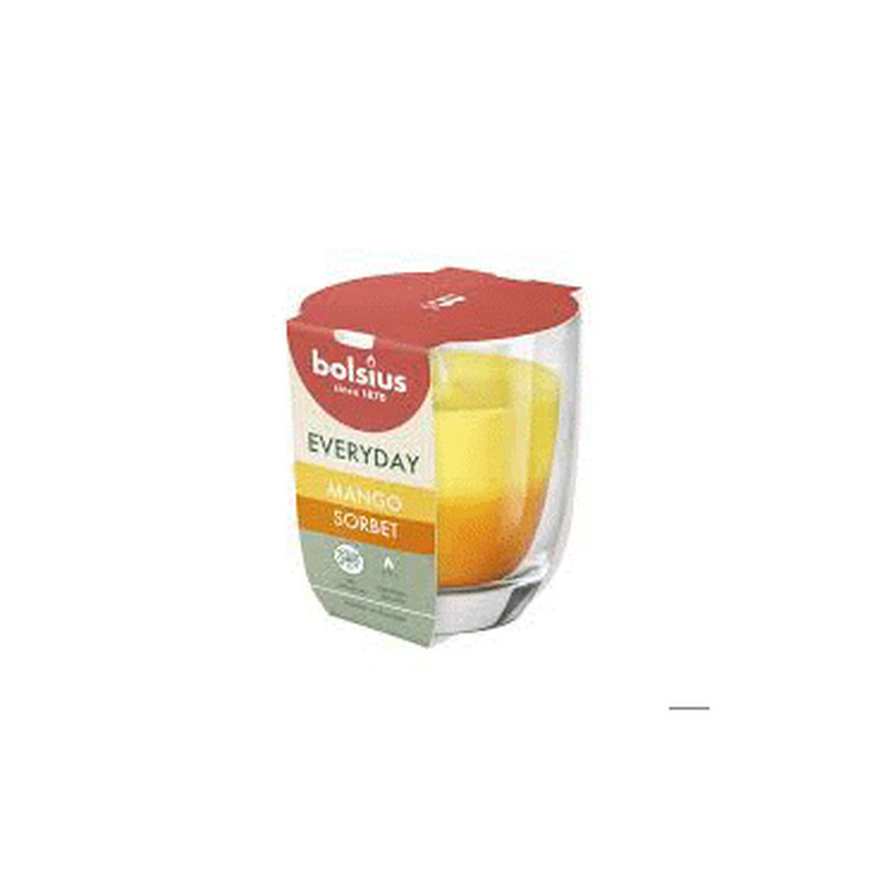 Küünal klaasis BOLSIUS MangoSorbet 8x7cm