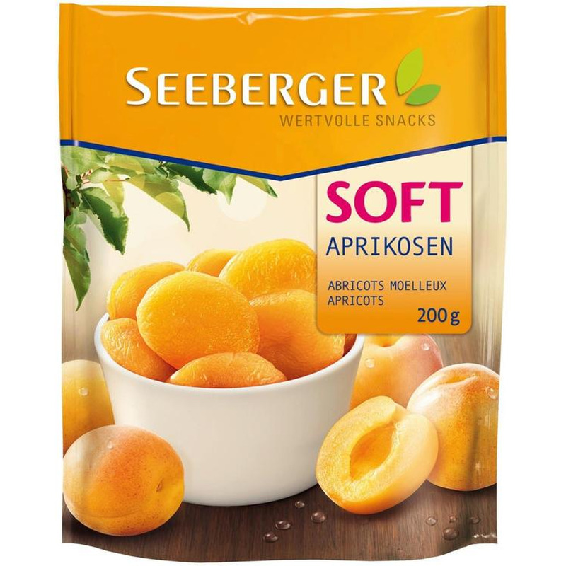 Kuivatatud aprikoosid, SEEBERGER, 200 g