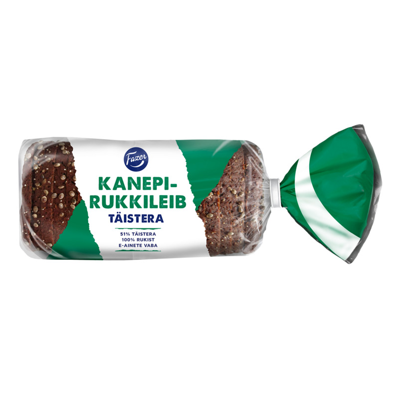 FAZER Kanepi-rukkileib täistera 500g