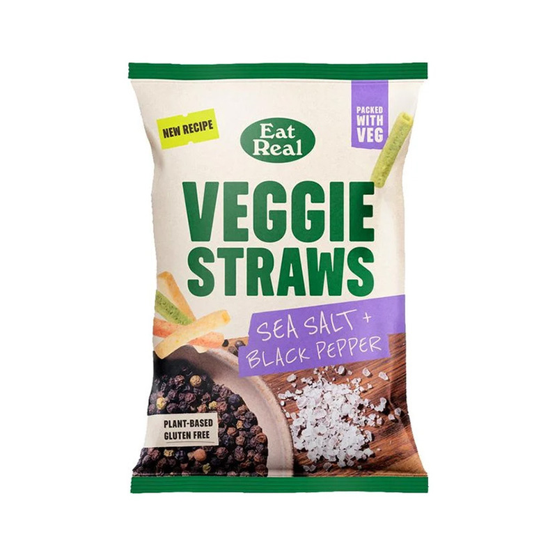 Köögiviljakrõpsud meresoola ja musta pipra, EAT REAL, 110 g