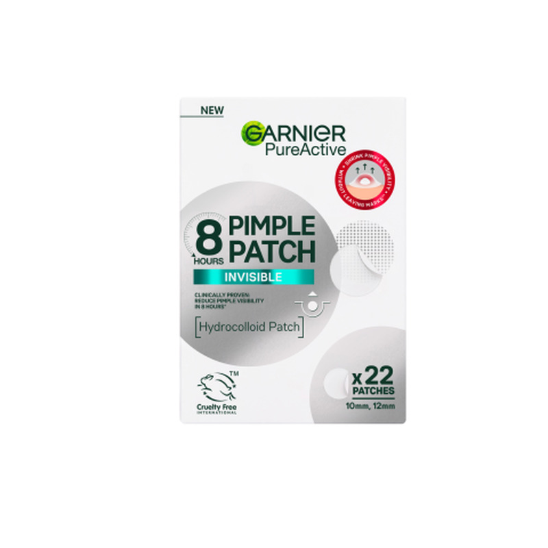 Plaastrid Garnier Pure Active akne vastu, hüdrokolloidid, nähtamatu 22tk