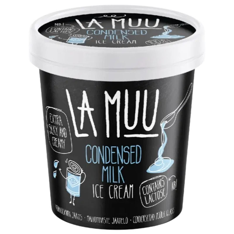 Kondenspiimajäätis, LA MUU, 250 g