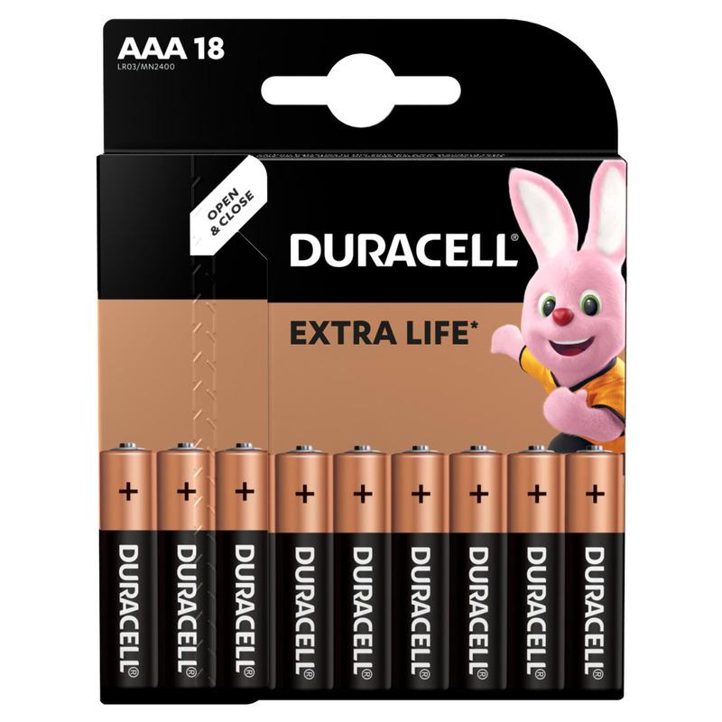KAST 10 tk! Duracell patarei AAA/MN2400 18 tk megapakk